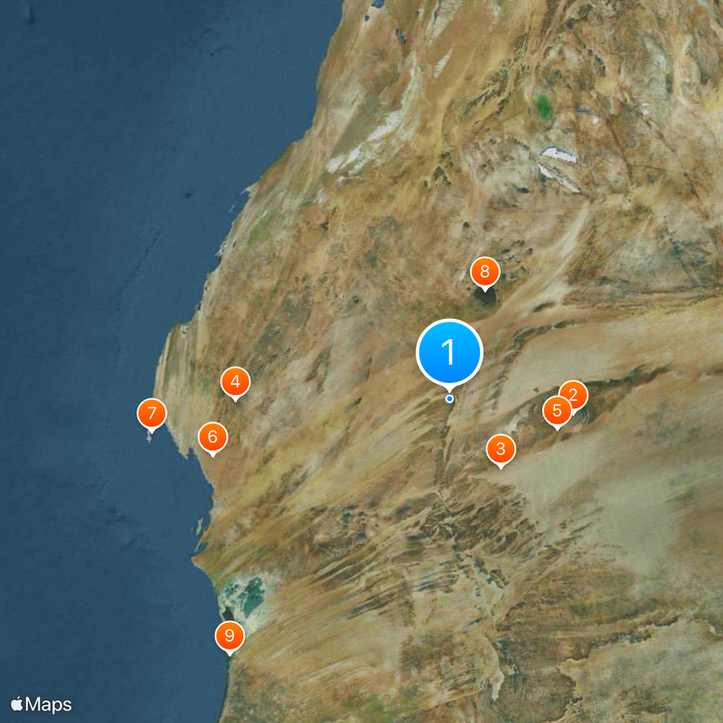 Mauritania Railway Map