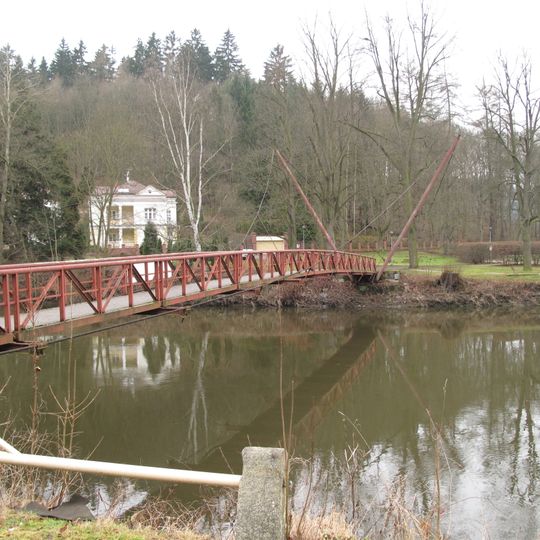 Lávka přes Ohři v Kyselce