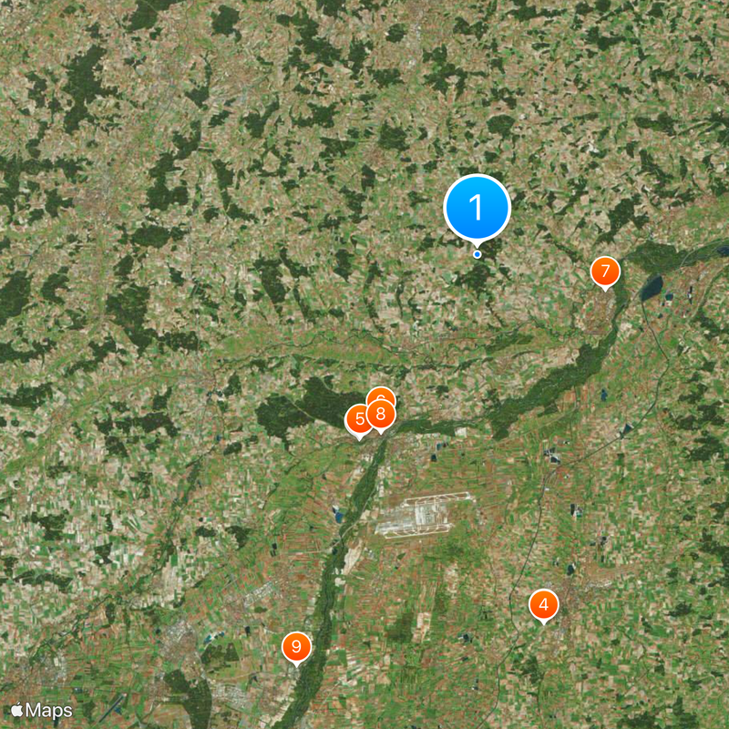 Landkreis Freising Kaart