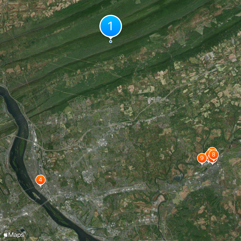 Dauphin County Karte