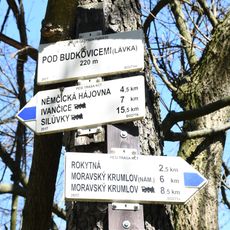 Rozcestník Pod Budkovicemi - lávka