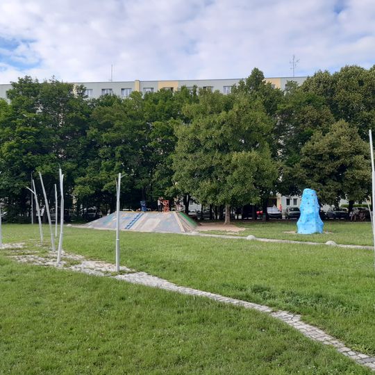 Plastika Stébla v Černých Polích