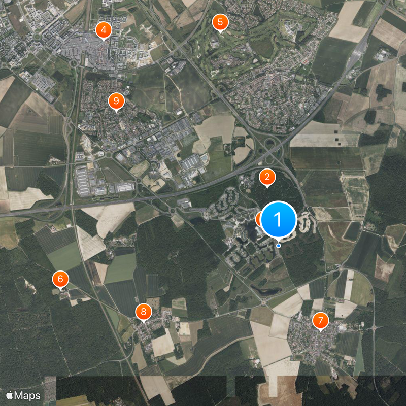 Villages Nature Paris Map