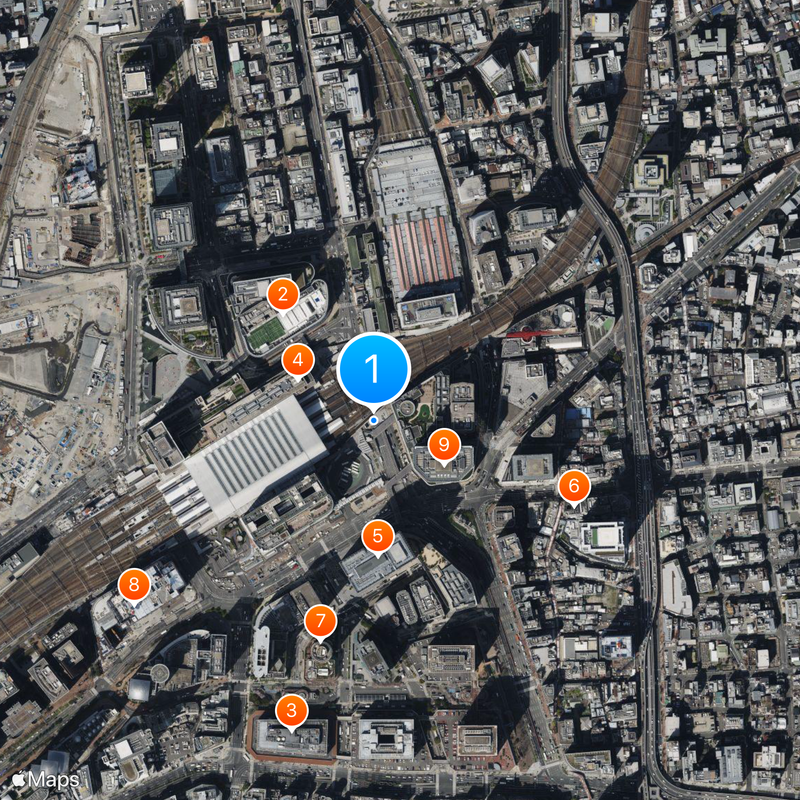 Umeda Station Map