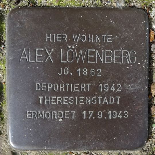 Stolperstein für Alex Löwenberg