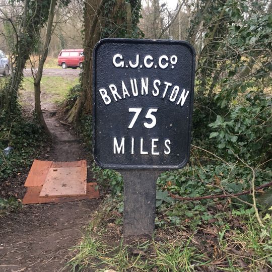 Mile Post On Towing Path About 600 Metres North East Of Stocker's Lock