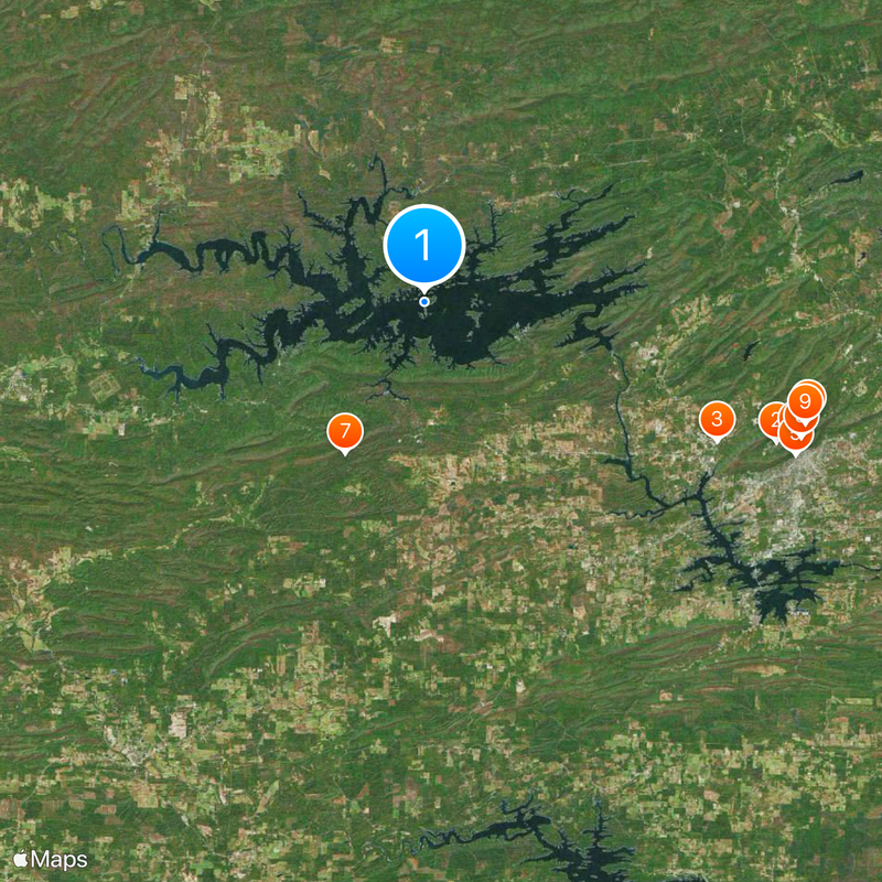 Lake Ouachita Map