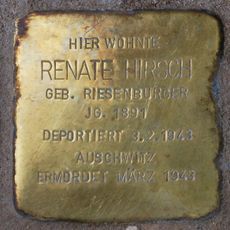 Stolperstein en memoria de Renate Hirsch