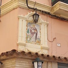 Ceramic panel of Saint Vincent Ferrer at 1 Portalet Street, Alboraia