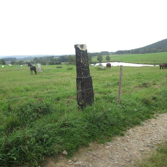 Kříž východně od městyse Lhenice v polích