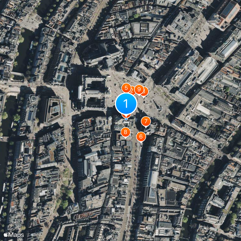 Madame Tussauds Amsterdam Mapa
