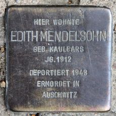 Stolperstein dedicated to Edith Mendelsohn