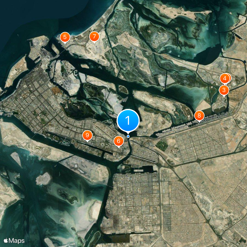 Sheikh Zayed Bridge Mapa