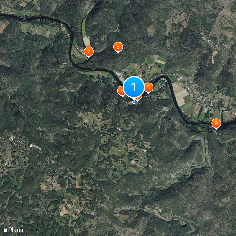 Saint-Cirq-Lapopie Mapa