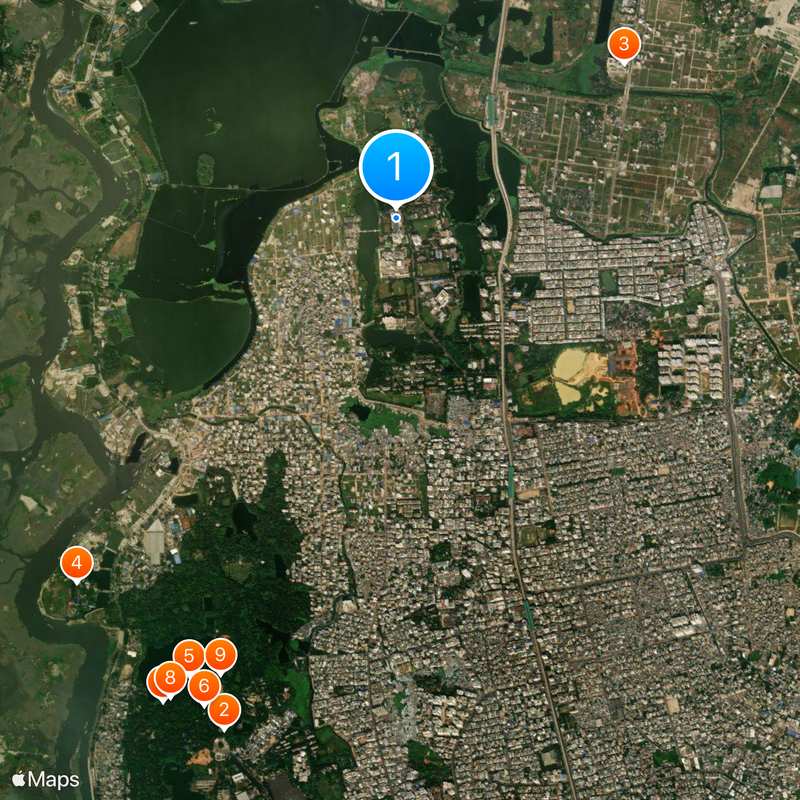 Bangladesh University of Professionals Map