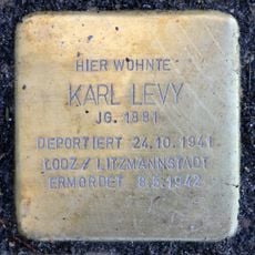 Stolperstein dedicated to Karl Levy