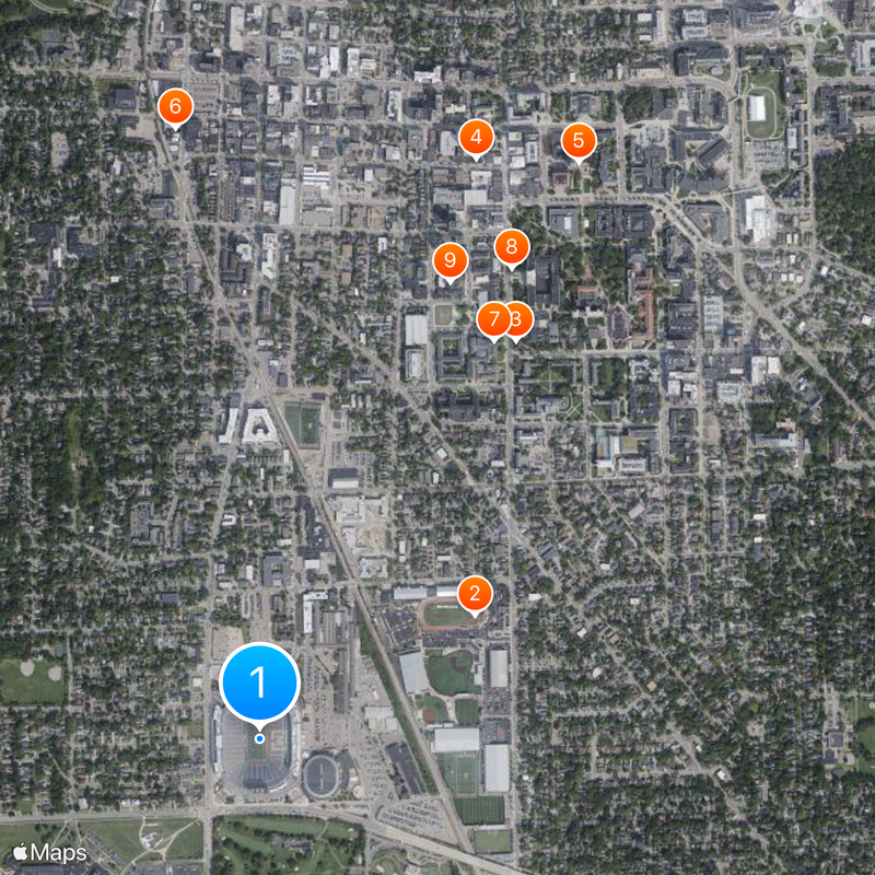 Michigan Stadium Carte