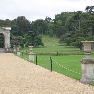 10 Pairs Of Vases Flanking Alleyway Leading North From Palladian Bridge