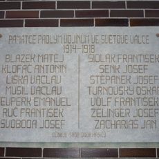 Pamětní deska I.světová válka