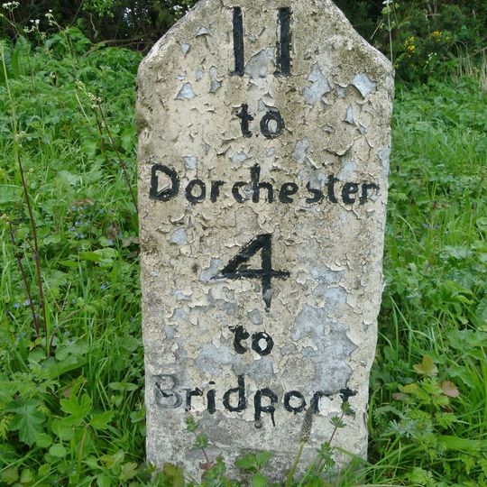 Milestone, opp. road to Askerswell at SY5220792427