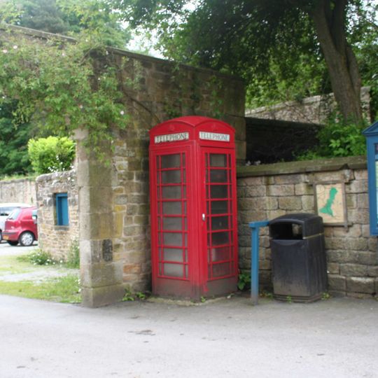 K6 Telephone Kiosk Outside The Post Office
