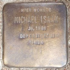 Stolperstein en memoria de Michael Isaak