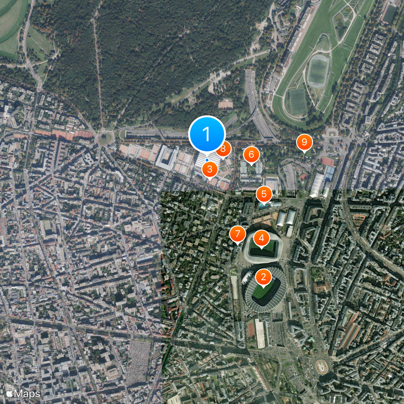 Court Philippe-Chatrier Map