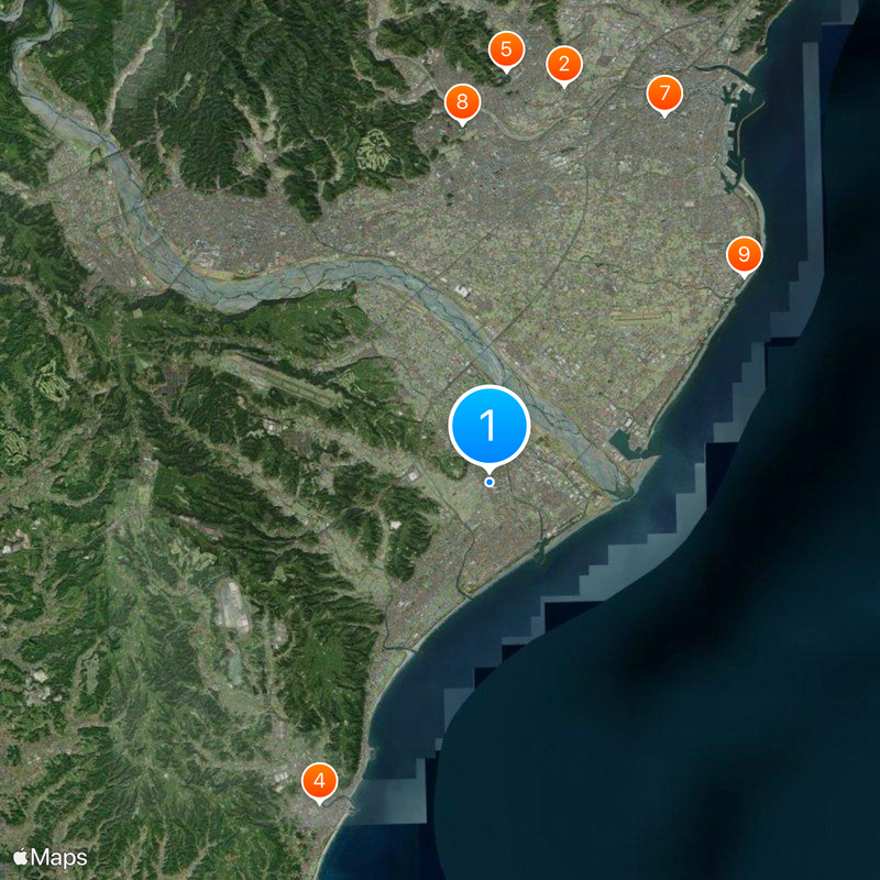 Haibara district Map