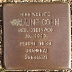 Stolperstein dedicated to Pauline Cohn