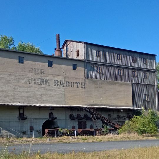 Brecherwerk Baruth; Altwerk des Basaltwerks Baruth mit technischer Ausstattung Dubrauker Straße 20