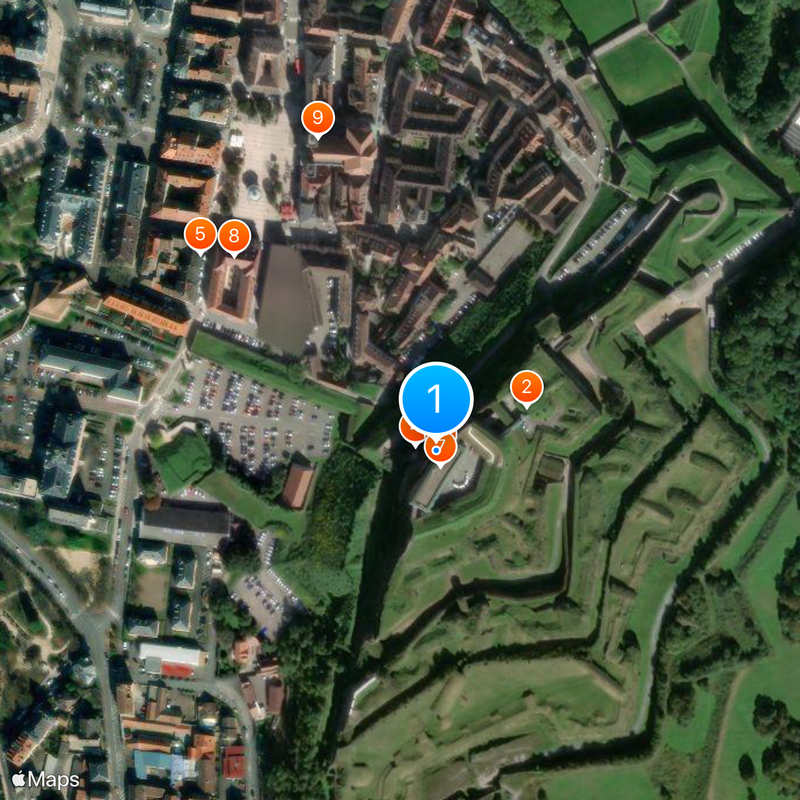 Löwe von Belfort Karte