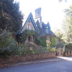 Reed Lodge And Front Wall And Railings