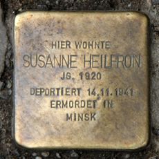 Stolperstein dedicated to Susanne Heilfron
