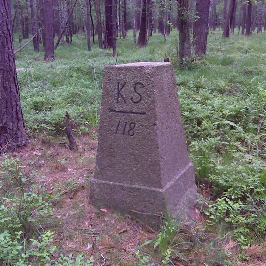 Sächsisch-Preußischer Grenzstein: Pilar Nr. 118