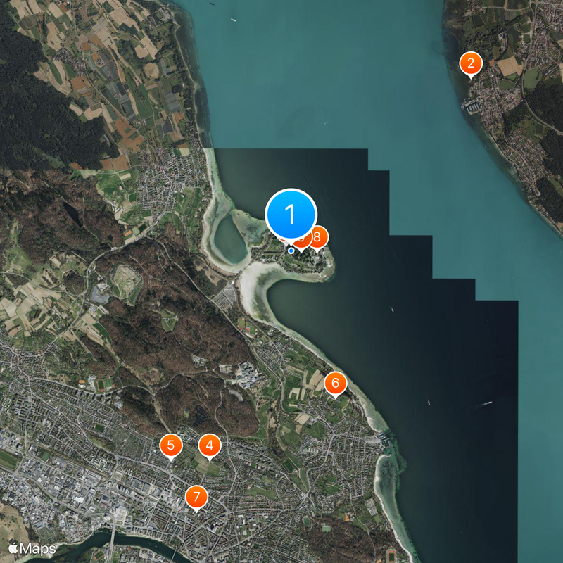 Île de Mainau Carte