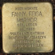 Stolperstein dedicated to Fanny Feiga Marmor