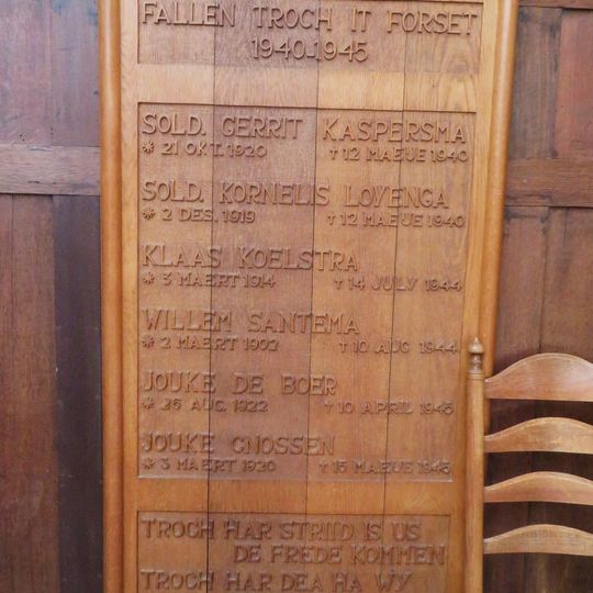 Gedenkpaneel in de Martinikerk