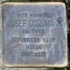 Stolperstein à la mémoire de Josef Cossmann