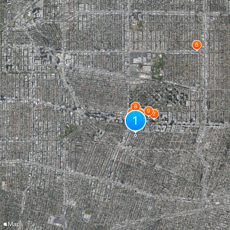 Wilshire Boulevard Map