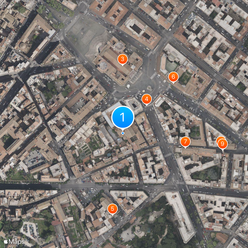 Basilica di Santa Prassede Mappa