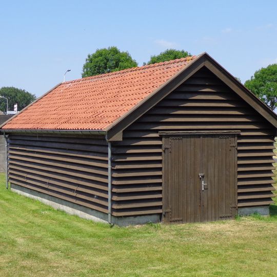 Betonnen werken tussen Fort Hinderdam en Fort Kijkuit te Hinderham