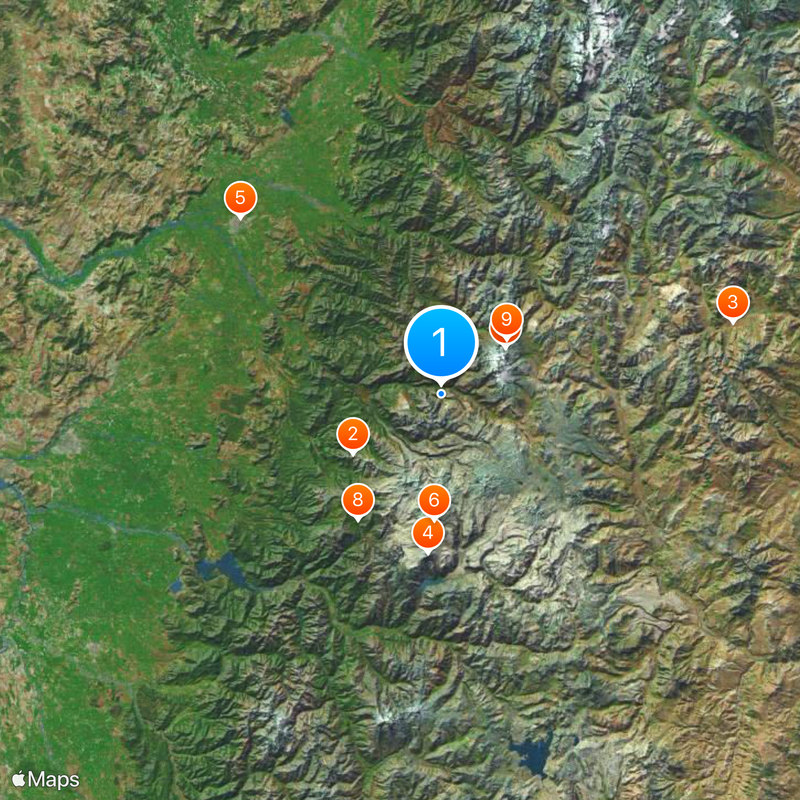 Central Chile 지도