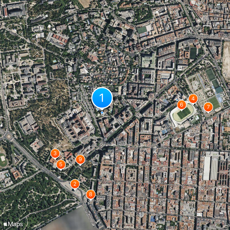 Constitutional Court of Spain Map