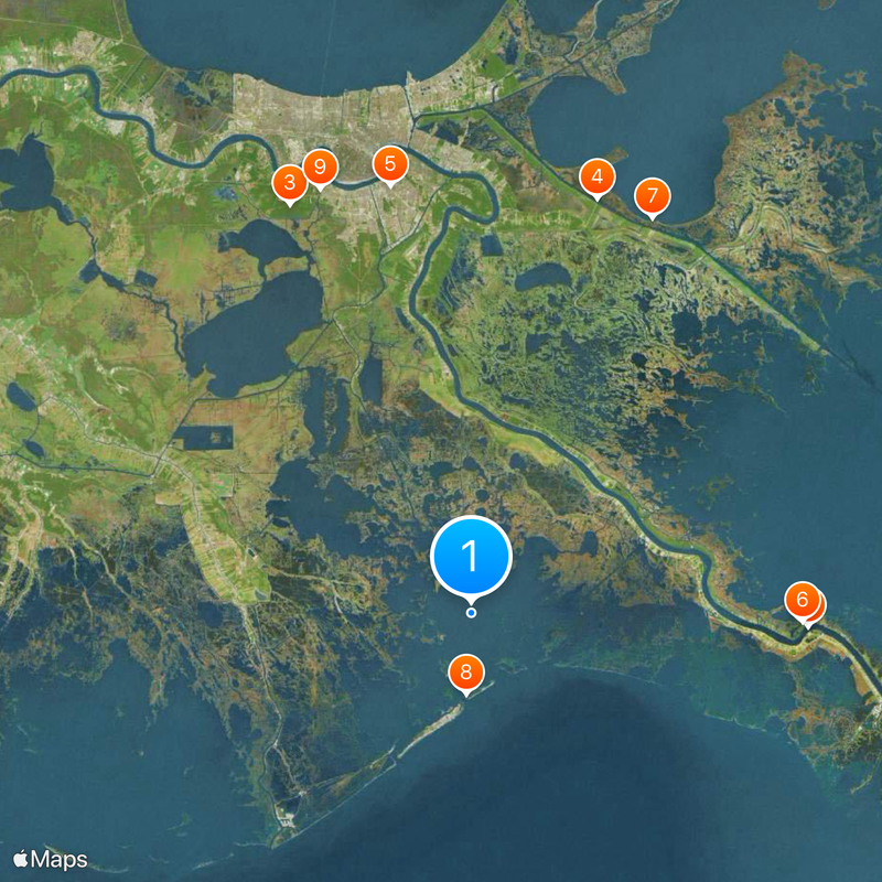 Barataria Bay Map