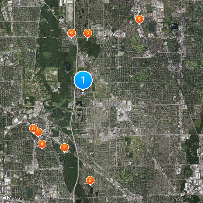Maine North High School Map