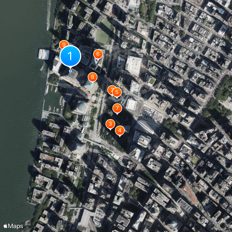 250 Vesey Street Mapa