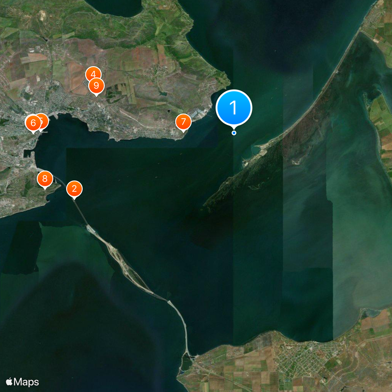 Strait of Kerch Map
