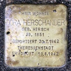 Stolperstein en memoria de Dora Herschander