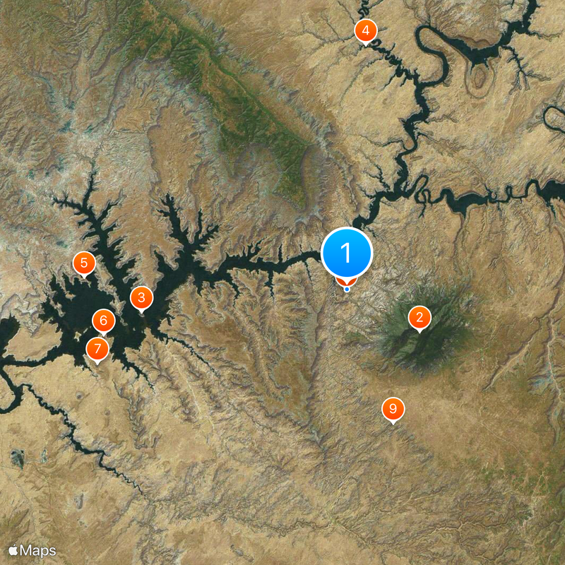 Rainbow Bridge National Monument Map