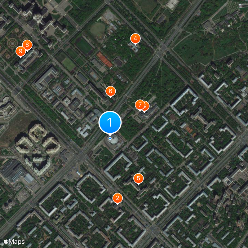 Circo Statale di Mosca Mappa